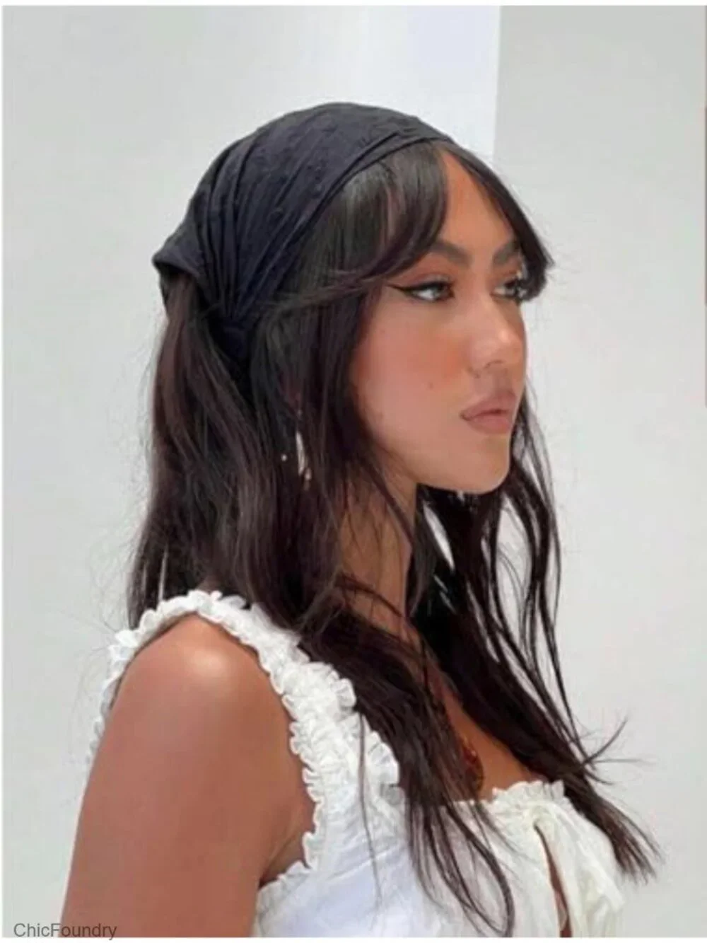 Lace Head Scarf Headband Adjustable Tie-Back Bandana Boho Summer Hair Accessory